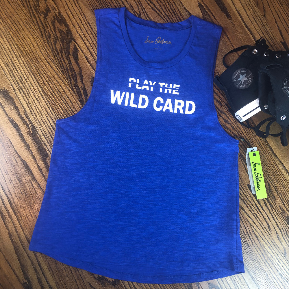 Sam Edelman  Slub Jersey Muscle Tank Small